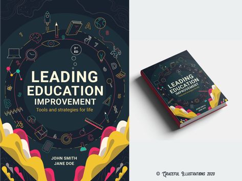 Education Book Cover Design, Books Cover Design, Book Cover Design Ideas, Cover Design Ideas, Book Cover Design Template, Adobe Photoshop Design, Books Cover, Education Books, Life Tools