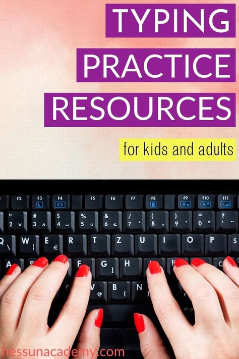 Typing Practice For Kids, Typing Practice, Typing Tutorial, Typing Lessons, Online Typing Jobs, Learn To Type, Computer Lessons, Typing Skills, Typing Jobs