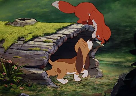 This Real Life Fox and the Hound Pair Are the Best of Friends Disney Sleeve, Lapin Art, Cr7 Jr, Disney Products, Disney Wallpapers, Gadgets Home, Denim Art, The Hound, Star Wars Disney