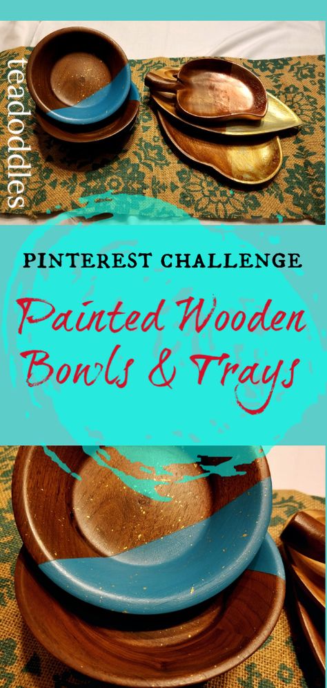 Painted Wooden Bowls Diy, Wooden Bowls Repurposed, Painted Wood Bowls, Wooden Bowls Decor Ideas, Painted Wooden Bowls, Wooden Bowls Diy, Wooden Bowls Decor, Small Wooden Tray, Monkey Wood