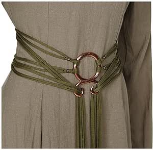 L'VOW Long Rope Ring Knotted Belt for Women Norse Witch Waist Chain Troll Cross Body Waistband Shaman Pagan Viking Accessory Viking Belt, Rope Rings, Long Rope, Rope Belt, Ring Der O, Waist Chain, Authentic Design, Belts For Women, Cross Body Handbags