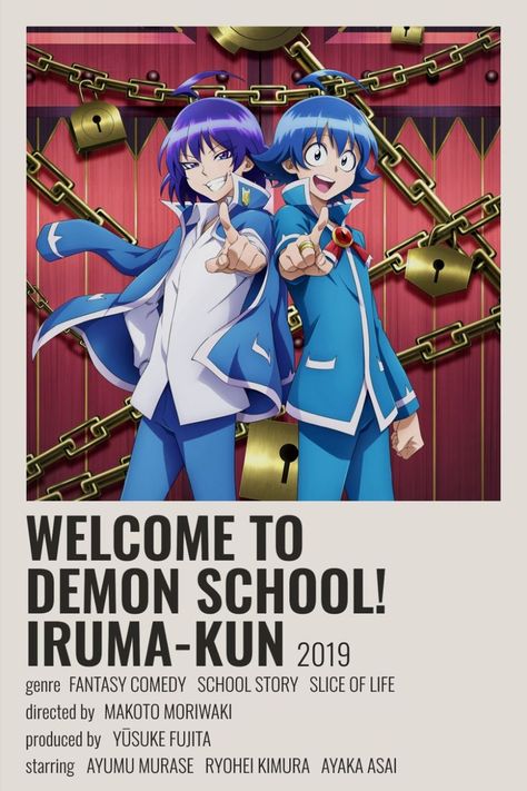 welcome to demon school! iruma-kun minimalist anime poster Welcome To Demon School Iruma Kun Poster, Demon School Iruma Kun, Minimalist Anime Poster, Anime Watchlist, Ryohei Kimura, Welcome To Demon School Iruma Kun, Welcome To Demon School, Minimalist Anime, Series Posters