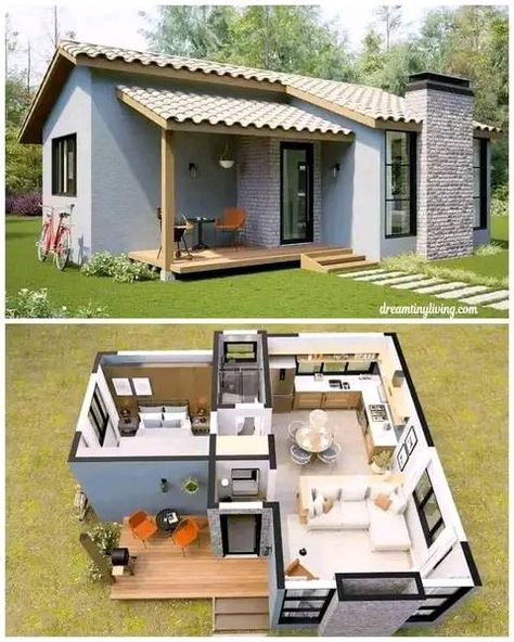 Dream House ☘️🏡 - Mose House Plans Sims Freeplay Houses, Pelan Rumah, Eksterior Modern, House Flippers, Small House Layout, Sims 4 House Plans, Sims 4 House Building, Tiny House Community, A Small House