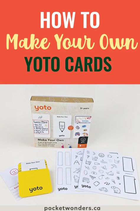 Make Your Own Yoto Cards, Yoto Cards, Yoto Player, Make Your Own Story, Homeschool Books, Summer Playlist, Make Your Own Card, Little Library, Audible Books