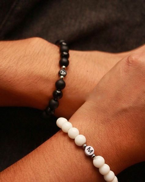 Visit " BigBeryl.com " For Couple Stuff & Gift Ideas | Couple holding hands aesthetic goals | All type of distance bracelets like magnetic, beaded & with name initials | Matching Long distance bracelets for 2 BFF | Cute long distance relationship bracelet & love bands for couples & friends | Couple holding hands photography pictures #matchingbracelets #bffbracelets #ldrbracelets #cutecouplebracelets #couplebracelets #distancebracelets Long Distance Relationship Bracelets, Relationship Bracelets, Distance Bracelets, Bracelets For Boyfriend, Distance Relationship Gifts, Bf Gifts, Cute Couple Gifts, Gifts For Boyfriend, Relationship Gifts