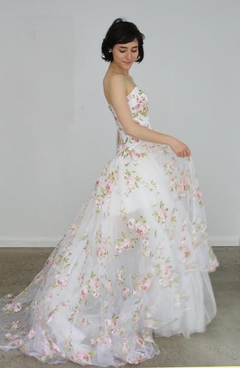 Floral organza dress