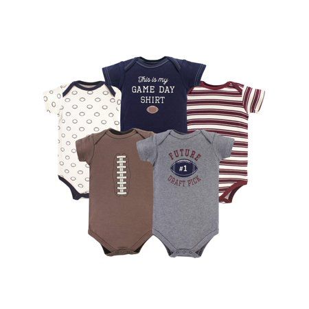 Brown Bodysuit, Infant Boy, Blue Bodysuit, Grey Bodysuit, Baby #5, Striped Bodysuit, Hudson Baby, Kids Clothes Boys, Game Day Shirts