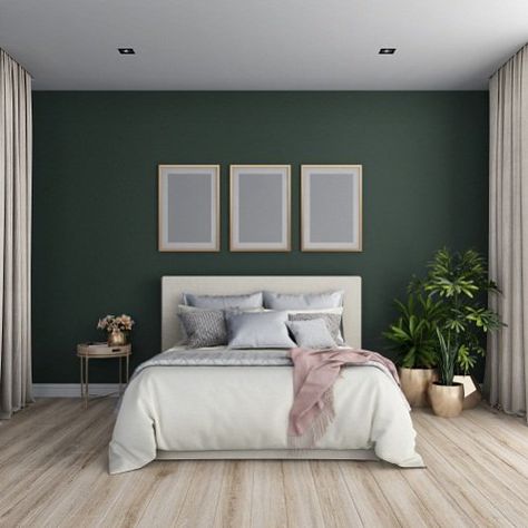 Window Above Bed, Modern Vintage Bedrooms, Khaki Bedroom, Khaki Walls, Green Bedroom Walls, Light Green Walls, Paint 3d, Natural Vibes, White Bed Frame