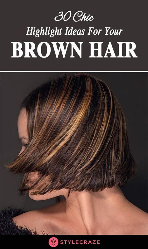 Brown Hair Foils Highlights, Highlights And Lowlights On Dark Brown Hair, What Color Highlights For Dark Brown Hair, Foils For Dark Hair Highlights, Short Hairstyles For Brown Hair, Stripe Highlights Hair, Foil Color Hair Highlights, Foils For Brown Hair, Hair Color For Over 50 Brunettes