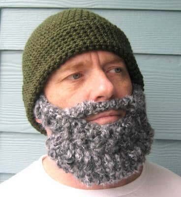 Crocheted Beard Pattern, Crochet Beard Beanie, Crochet Beard Hat, Knitted Beard, Crochet Beard, Beard Beanie, Beard Hat, Viking Hat, Lumberjack Party