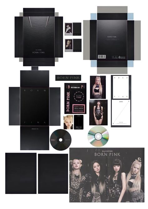 Mini album( my first pin ) Album Blackpink, Mini Albümler, Envelope Template Printable, Pola Kotak, Diy Mini Album, Barbie Printables, Lomo Card, Pink Crafts, Kpop Diy