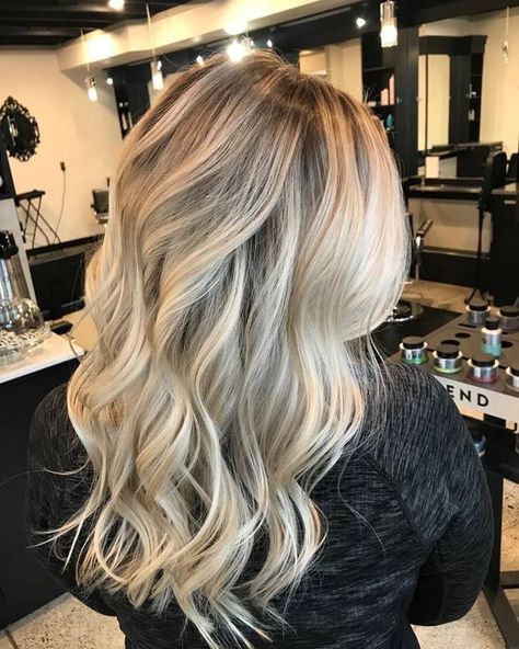 Heavy Blonde Balayage, Scandinavian Blonde, Icy Blonde Balayage, Full Foil, Full Balayage, Blonde Foils, Foil Highlights, Neutral Blonde, Shadow Root