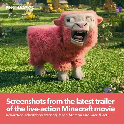 Screenshots from the latest trailer of the live-action Minecraft movie Minecraft Movie, Jason Momoa, Jack Black, Live Action, Minecraft, Trailer