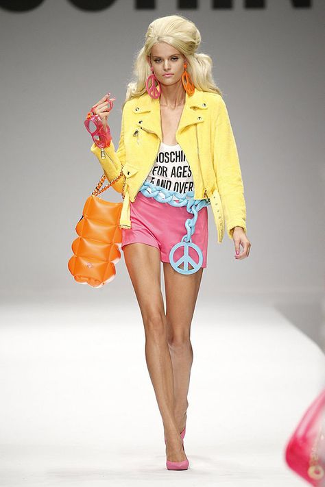 Moschino presents Barbie Moschino Barbie, Kate Grigorieva, Young At Heart, Lemon Yellow, Toy Story, Moschino, Yellow, Fashion Design, Color