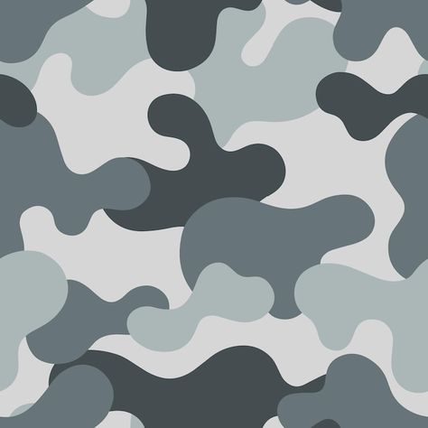 Vector grey military camouflage vector s... | Premium Vector #Freepik #vector #camouflage #camouflage-pattern #camouflage-background #camo How To Draw Camoflauge Pattern, Camo Artwork, Camo Print Pattern, Camo Stencil, Camouflage Art, Camouflage Pattern Design, Camouflage Background, Sick Drawings, Livery Design