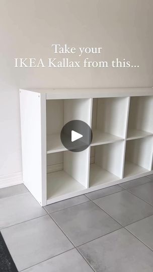 2x2 Kallax Hack, Kallax Contact Paper, Ikea Kallax Ideas Living Room, Kallax Nightstand, Kallax Hack Living Room, Kallax Wardrobe Hack, Kallax Styling, Kallax Makeover, Ikea Kallax Ideas