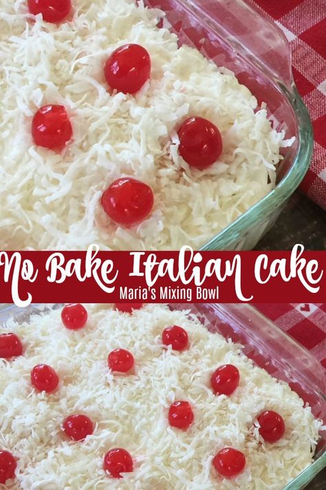 Italian Bake, Desserts Simple, Italian Desserts Easy, Italian Cream Cakes, Italian Cake, Bake Cake, Cake Easy, Easy Italian, Köstliche Desserts