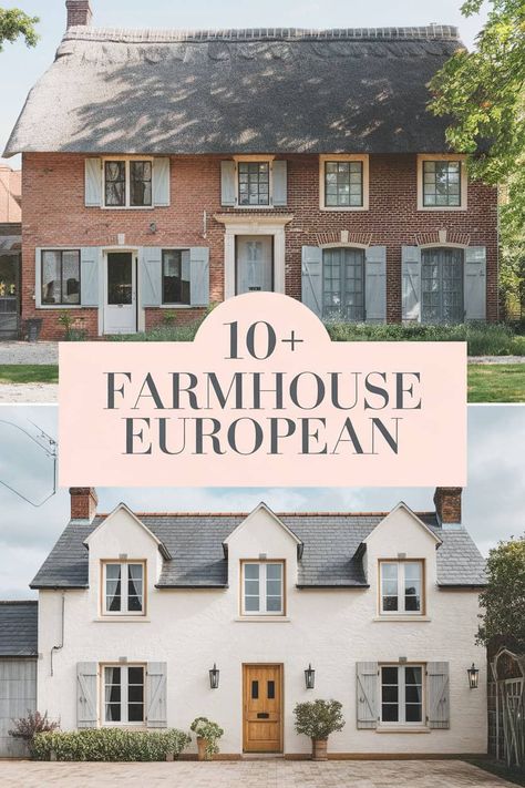 10 European Farmhouse Decor Ideas to Transform Your Home

Bring a cozy feel to your home with European farmhouse decor ideas. Think rustic wood accents vintage textiles and charming accessories. Create a warm atmosphere with soft lighting and natural elements. Your space can radiate comfort and style with these creative touches that reflect a relaxed countryside vibe. https://fabricerie.com/farmhouse-european Ultra Modern Farmhouse, Canadian Farmhouse, European Cottage Exterior, Farmhouse European, Modern English Farmhouse, European Farmhouse Decor, European Country Home, European Lifestyle, Wrought Iron Bed Frames