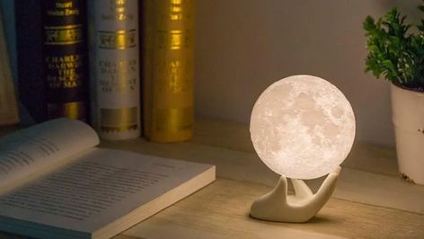 Moon Light Lamp, Color Changing Lamp, Moon Lamp, Moon Light, Galaxy Design, Fan Lamp, Lamp For Bedroom, Beautiful Moon, Cozy Decor