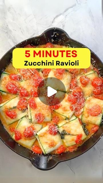 Mediterranean Diet Plan 🇺🇸 on Instagram: "🫒🥘 ZUCCHINI RAVIOLI.

🙏 Thank you: @erekasfood

😍 Type "Zucchini" If you Want to Get More FREE Recipes

💁‍♀️ With this ZUCCHINI RAVIOLI:
✅️ Spending only 5 MINUTES to prepare
✅️ The calorie of this dish is only 324 calories

👉 Ingredients:
3 tbsp olive oil
4 cloves garlic minced or grated
32 ounces grape tomatoes cut in ½
1 tsp salt
½ tsp pepper
¼ cup fresh basil
10 ounces low-fat ricotta or whipped cottage cheese
½ cup grated parmigiano reggiano
Zest from one lemon
2 tbsp fresh chopped parsley
1 egg whisked
26 zucchini ribbons (approximately 3 zucchini)

Note: Drain the ricotta or cottage cheese of any excess moisture.

Preheat oven to 425F
Add olive oil and garlic to an 11 inch skillet and warm over medium heat. Once the garlic is golden Whipped Cottage Cheese, Tomato Bake, Zucchini Ravioli, Mediterranean Recipes Healthy, Zucchini Ribbons, Low Carb Veggies, Mediterranean Diet Plan, The Mediterranean Diet, Vegetarian Dinners