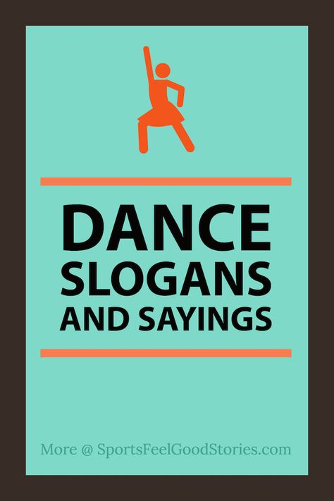 Here's an awesome collection of dance slogans and sayings for your dance team, studio or group. Examples include: "Sorry I missed your call...I was dancing to the ringtone," "Without dance, what's the pointe?" and "One more time is always a lie."  #dance #slogans #dancing #dancers Quotes On Dance Inspiration, Dance Puns Funny, Love To Dance Quotes, Cute Dance Sayings, Dance Studio Quotes, Dancers Quotes Inspiration, Quotes About Dancing Inspirational, Dance Teacher Sayings, Group Dance Captions