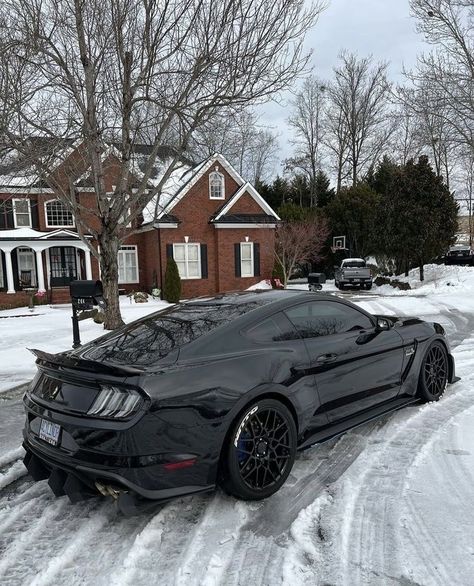 Blacked Out Cars, Ford Mustang Wallpaper, Car 2023, Black Mustang, Cars Ideas, Ford Mustang Car, Car Organization, Aesthetic Car, Pimped Out Cars