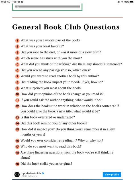 Questions About Books, Book Club Questions By Chapter, Book Review Questions, Book Club Activities, Book Club Questions, Bookstagram Posts, Book Club Reads, Book Club Meeting, Tbr List