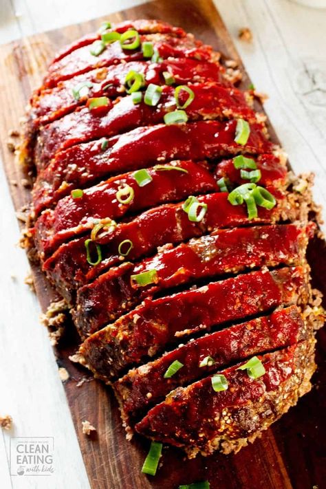 Clean Eating Meatloaf, Clean Eating With Kids, Healthy Chicken Enchiladas, Meatloaf Recipes Healthy, Healthy Meatloaf, Clean Eating Kids, Dinner Recipes Healthy Family, Clean Dinners, Clean Eating Chicken