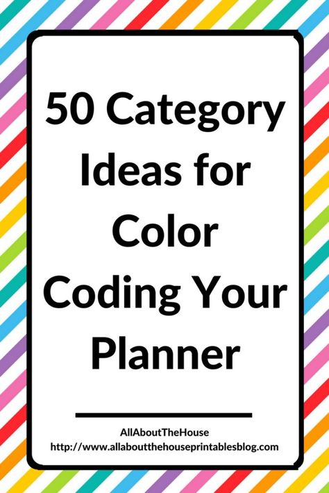 how to color code your planner category planning ideas plan wtih me efficient organized daily planner agenda organization key Planner Categories, Color Coding Planner, Planer Organisation, Printable Forms, Agenda Organization, Planner Setup, Bujo Ideas, Home Management Binder, Planner Pens