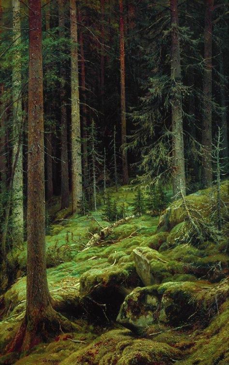 Ivan Shishkin, Lukisan Landskap, Russian Landscape, Matka Natura, Belle Nature, Fotografi Alam Semula Jadi, Wow Art, Tree Forest, Caravaggio