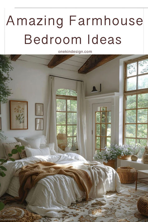 Creating a farmhouse-style bedroom retreat in your home will offer you a cozy and inviting space that you will be delighted to retire to at the end of a long day. If you are looking for ideas to create such a bedroom, we have a fabulous collection to help inspire you. Farmhouse Style Bedroom Ideas, Sunroom Bedroom Ideas, Tiny Home Bedroom, Farmhouse Tiny Home, Sunroom Bedroom, Farmhouse Style Bedroom, Style Bedroom Ideas, Farmhouse Style Bedrooms, Remodel Inspiration