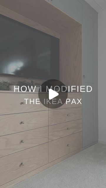 Ikea Wardrobe Hack With Tv, Beds With Tv Built In, Ikea Wardrobe With Tv Space, Ikea Pax Wardrobe Ideas With Tv, Pax With Tv, Pax Wardrobe With Tv, Ikea Pax With Tv, Pax And Malm, Ikea Pax Wardrobe With Tv