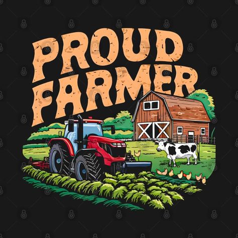 Proud Fermed | Farming love - Farming Lovers - T-Shirt | TeePublic Rustic Aesthetic, Play On Words, The Land, T Shirt Design, Gift For Lover, Shirt Design, Tshirt Designs, T Shirts, Fabric