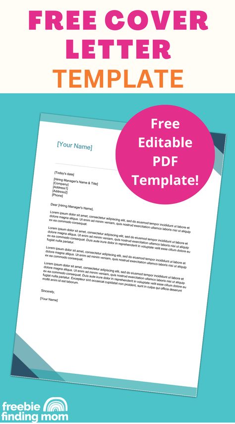 This is a free cover letter template. Free Cover Letter Template Download, Cover Letter For Job Application, Free Cover Letter Templates, Letter Template Printable, Cover Letter For Job, Dollar Diy, Apply For A Job, Biodata Format, Cover Letter Template Free