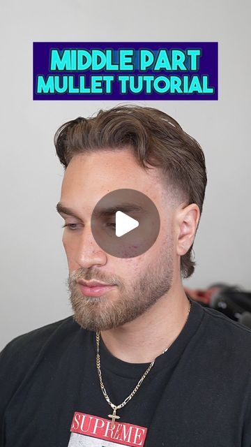 Miami/Broward Barber • Emmett Tuff 🇵🇭🇺🇸🎰 on Instagram: "Here’s a beginner friendly tutorial on how to do a middle part with a modern mullet!

Full video on TT!

𝐒𝐨𝐮𝐭𝐡 𝐅𝐥𝐨𝐫���𝐢𝐝𝐚 🌴 For the best barber services, 𝘤𝘭𝘪𝘤𝘬 𝘵𝘩𝘦 𝘭𝘪𝘯𝘬 𝘪𝘯 𝘮𝘺 𝘣𝘪𝘰!⁣⁣
⁣⁣
Miami | Fort Lauderdale | Boca Raton" Short Mullet Middle Part Mens, Short Mullet Middle Part, How To Do Middle Part, Modern Mullet Short Hair Men, Modern Mullet With Middle Part, How To Do A Middle Part, Mullet With Middle Part, Modern Mullet Middle Part, Middle Part Mullet Men