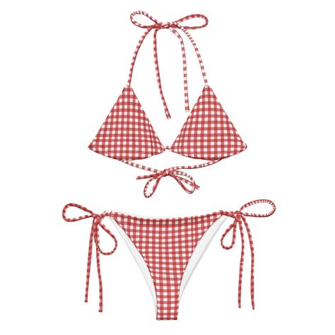 Women's One-Piece Swimsuits | BOHIQ Crochet Swim, Gingham Pattern, Red Gingham, Women Swimwear, Swimsuit Cover Ups, One Piece For Women, Woven Bag, Swimwear Collection, Art Clothes