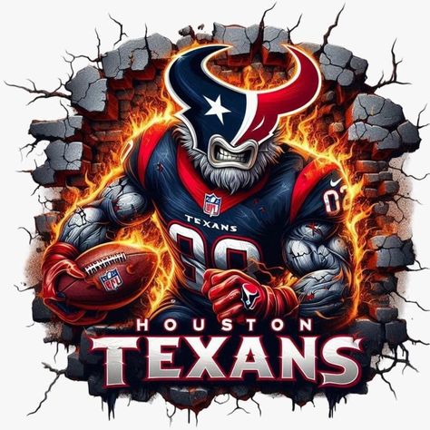 Fighter Art, Houston Texans Football, Texans Football, Android Wallpaper Art, Street Fighter Art, Japanese Art Prints, Nfl Football Teams, Nfl Logo, Tumbler Cups Diy