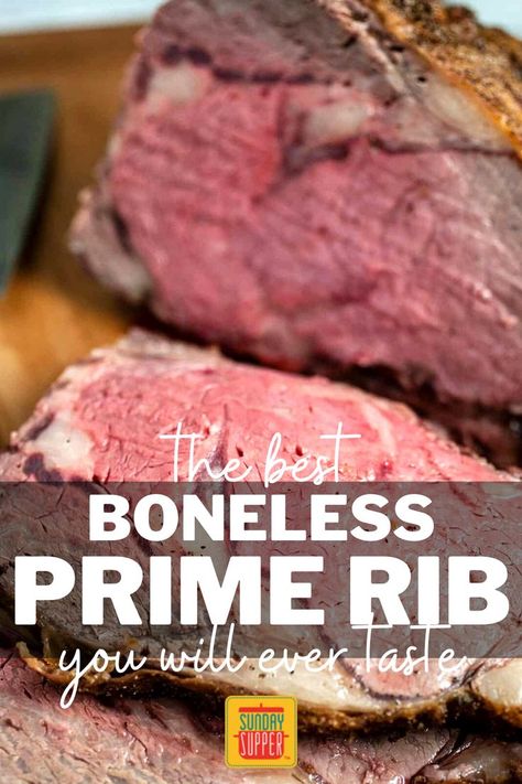 Boneless Rib Roast Recipe, Nanas Recipes, Boneless Prime Rib Recipe, Boneless Prime Rib, Cooking Prime Rib Roast, Boneless Prime Rib Roast, Baked Brisket, Beef Roasts, Smoked Prime Rib