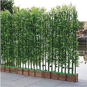 Artificial Fake Bamboo Tree Faux Potted Plants with Wood Base, Indoor Room Separator Divider Screen - Restaurant Home Office Decor (Color : 1.5m Tall, Size : 150x18x18.5cm-26 Pole) Fake Bamboo Plant Decor, Fake Outdoor Plants Landscaping, Bamboo Plant Decor, Faux Potted Plants, Moss Grass, Room Separator, Cheap Artificial Plants, Vancouver House, Tree Faux