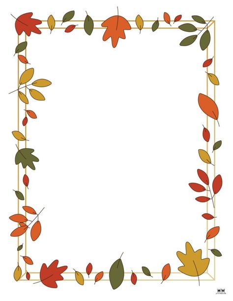 Fall Boarder Designs, Free Printable Borders For Bulletin Boards, Autumn Border Designs, Thanksgiving Borders Free Printable, Fall Border Design, Fall Borders Free Printable, Autumn Printables Free, Unique Border Design, Free Printable Borders