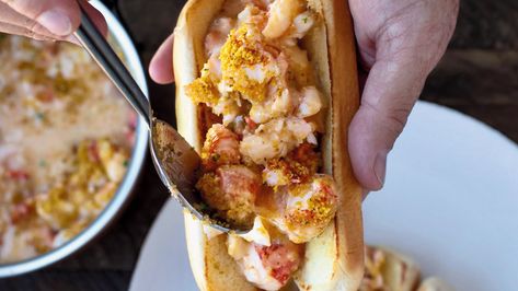 Connecticut-Style Lobster Rolls | Connecticut Public Connecticut Style, Lobster Stock, Best Lobster Roll, How To Thicken Sauce, Panko Crumbs, Lobster Meat, Potato Roll, Maine Lobster, The Lobster