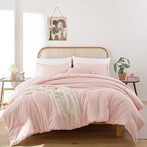 Light Pink Comforter, California King Bedding Sets, Blush Bedding, Full Size Comforter Sets, Kids Comforter Sets, Full Size Comforter, Pink Bedding Set, California King Size Bed, Girls Bedding