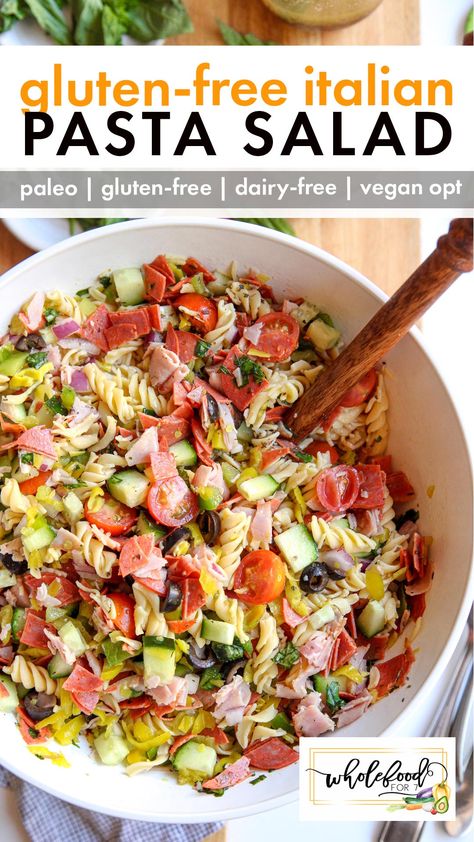 Gluten-free Italian Pasta Salad Dairy Free Meal Recipes, Easy Lunch Gluten Free, Easy Dinner Recipes For Family Dairy Free, Dairy Free Gluten Free Casserole, Gluten And Dairy Free Grocery List, Cozy Gluten Free Dinner, Healthy Family Dinners Gluten Free, Best Gluten Free Dairy Free Recipes, Pasta Free Pasta Salad