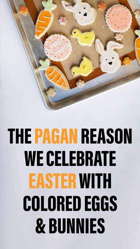 Pagan Easter traditions actually date back before Christianity existed. And some of these traditions are the reason why eggs and bunnies are such a big part of this holiday. Easter Pagan, Pagan Easter, Easter Meaning, Jesus Christ Resurrection, Easter History, Christian Holidays, Colored Eggs, Pagan Goddess, Pagan Symbols