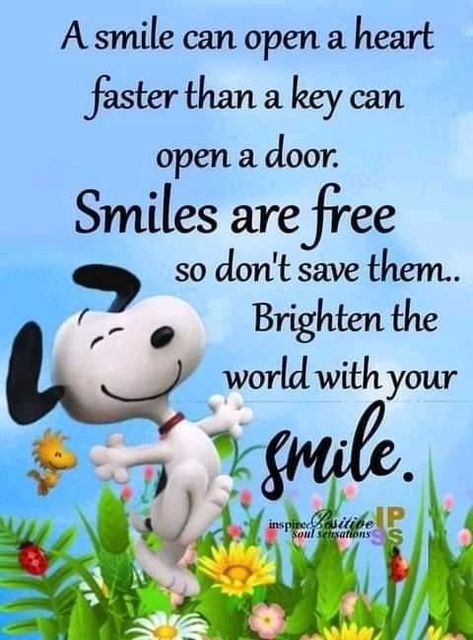 Positiva Ord, Peanuts Quotes, Charlie Brown Quotes, Good Morning Snoopy, Inspirational Smile Quotes, Hug Quotes, Quotes Truths, Snoopy Funny, Snoopy Images