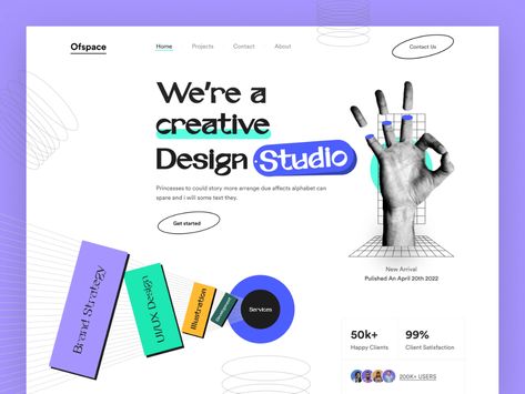 Creative Agency Website, Case Study Design, Landing Page Inspiration, Agency Website Design, Creative Design Agency, Creative Design Studio, Directory Design, Portfolio Website Design, Webpage Design