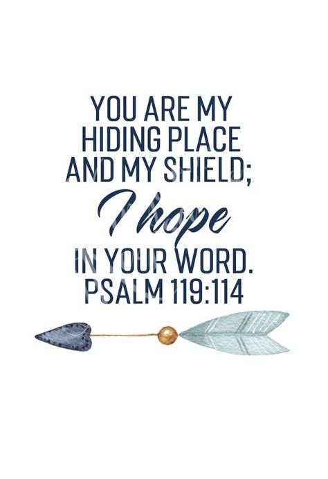 You Are My Hiding Place and My Shield; I Hope in Your World, Psalm 119:114, Christian Art Print, Pri You Are My All In All, You Are My Hiding Place, Psalm 119 114, Christian Art Print, Leaves Wreath, Bible Study Verses, Christian Bible Quotes, Psalm 119, Your Word