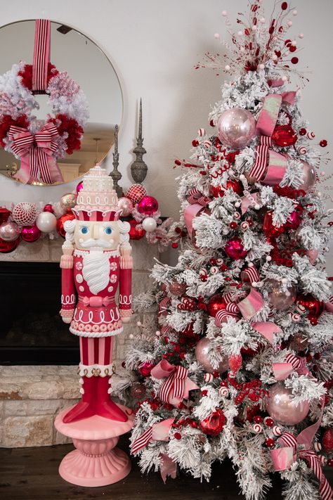 Get your Valentine's Day decor ready in minutes with our 5 easy, fun steps! Decorator's Warehouse is here to make your love-filled day even better! Learn how to now! Full blog here Red Pink White Christmas Tree, Full Christmas Tree Decorating, Sideboard Buffet Christmas Decor, Red White Pink Christmas Tree, Christmas Decor Ideas Pink And Red, Pink Red White Christmas Tree, Xmas Tree Ideas 2024, Red And Pink Christmas Tree Decor, Pink Red And White Christmas Tree Decor