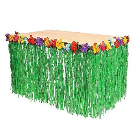 PRICES MAY VARY. This item comes in 1 pc of hibiscus green table skirts. Skirt measures 9 ft long. Perfect for any Hawaiian and Moana themed party! Disposable. For use with any table. Tropisk Fest, Hawaiian Luau Party Decorations, Hawaiian Party Theme, Luau Party Decorations, Aloha Party, Hawaiian Party Decorations, Luau Theme Party, Luau Birthday Party, Hawaiian Luau Party