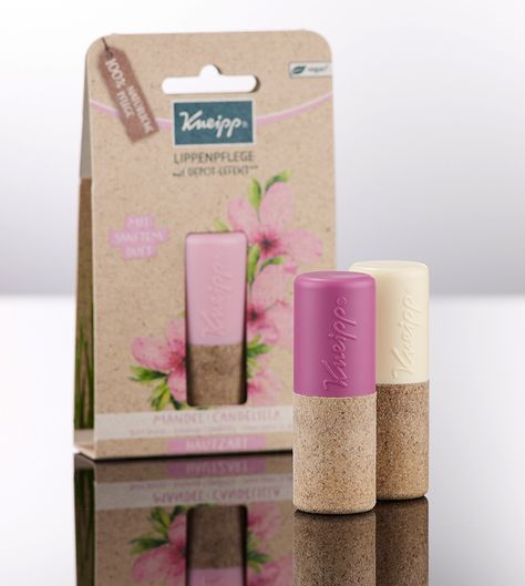 Kneipp’s new lip balm stick is sustainably packaged by Corpack Balm Packaging, Lip Balm Packaging, Lip Balm Stick, Packaging Template Design, Eos Lip Balm, Packaging Template, Skincare Packaging, Lip Balm Tubes, Vegan Cosmetics